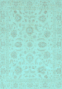 Oriental Light Blue Traditional Rug, abs3778lblu