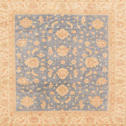 Square Machine Washable Abstract Camel Brown Rug, wshabs3779