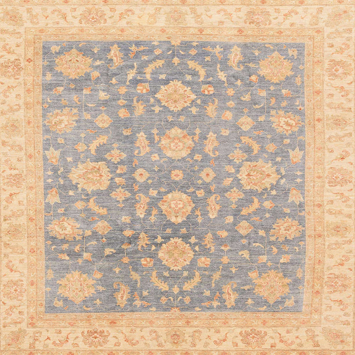Square Machine Washable Abstract Camel Brown Rug, wshabs3779