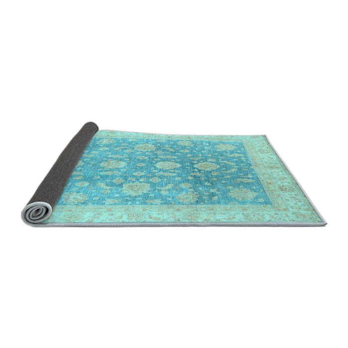Sideview of Oriental Light Blue Traditional Rug, abs3779lblu