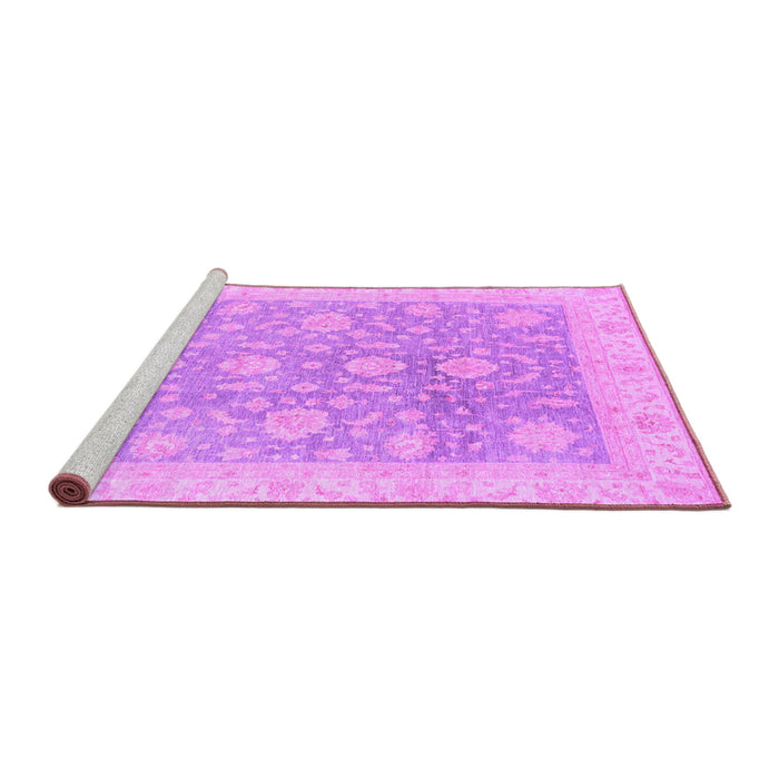Sideview of Machine Washable Oriental Purple Traditional Area Rugs, wshabs3779pur