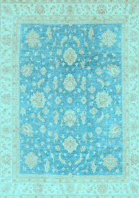 Oriental Light Blue Traditional Rug, abs3779lblu