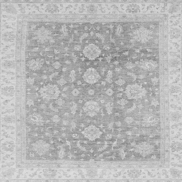 Square Machine Washable Oriental Gray Traditional Rug, wshabs3779gry