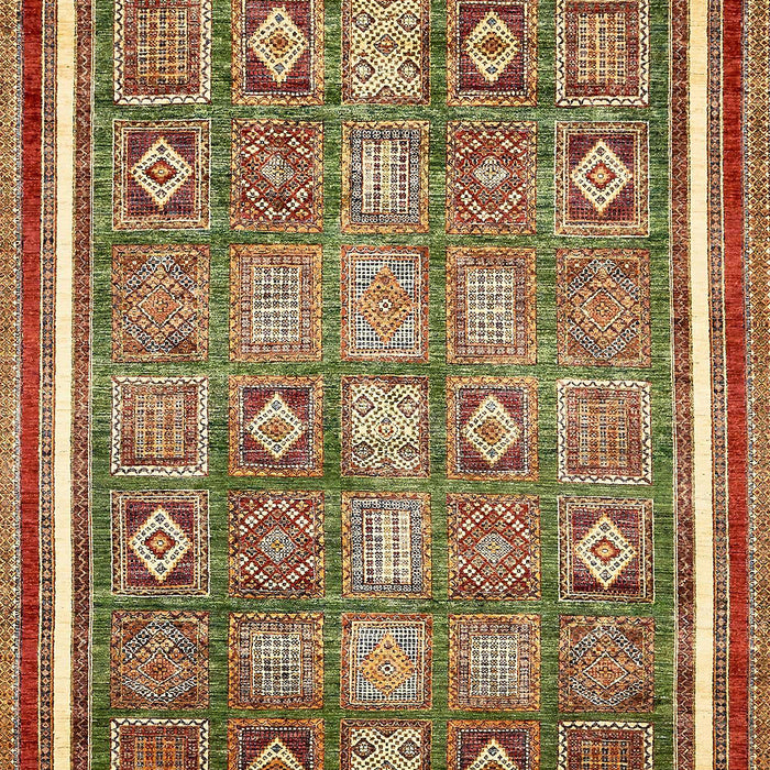 Abstract Saffron Red Oriental Rug, abs377