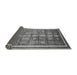 Sideview of Oriental Gray Modern Rug, abs377gry