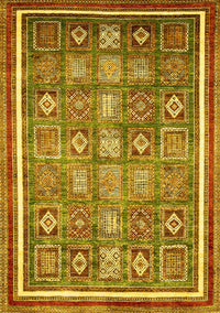 Oriental Yellow Modern Rug, abs377yw