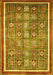 Oriental Yellow Modern Rug, abs377yw