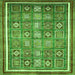 Square Oriental Green Modern Rug, abs377grn