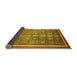 Sideview of Oriental Yellow Modern Rug, abs377yw