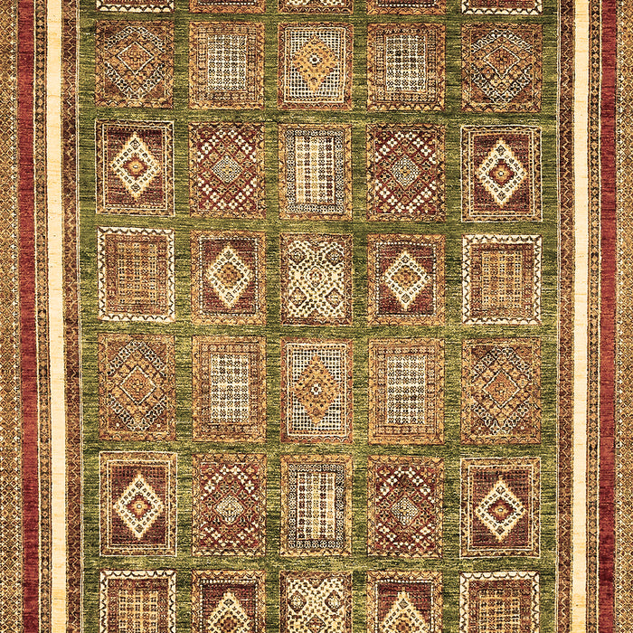 Machine Washable Oriental Brown Modern Rug, wshabs377brn