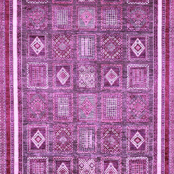 Machine Washable Oriental Purple Modern Area Rugs, wshabs377pur