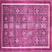 Square Oriental Pink Modern Rug, abs377pnk