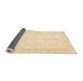 Sideview of Abstract Khaki Gold Oriental Rug, abs3780