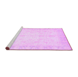 Sideview of Machine Washable Oriental Purple Traditional Area Rugs, wshabs3780pur
