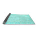 Sideview of Oriental Light Blue Traditional Rug, abs3780lblu