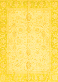 Oriental Yellow Traditional Rug, abs3780yw