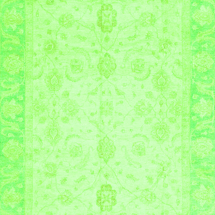 Machine Washable Oriental Green Traditional Area Rugs, wshabs3780grn