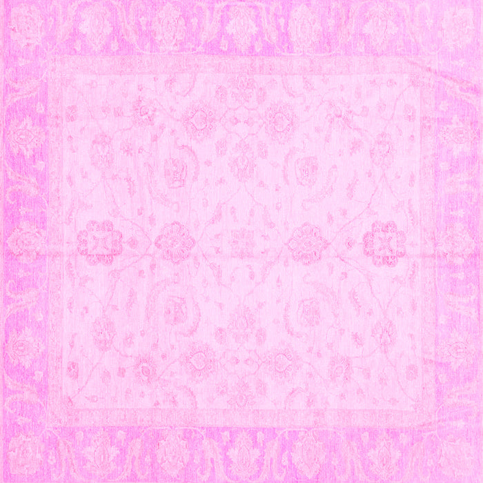 Square Oriental Pink Traditional Rug, abs3780pnk