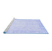 Sideview of Machine Washable Oriental Blue Traditional Rug, wshabs3780blu