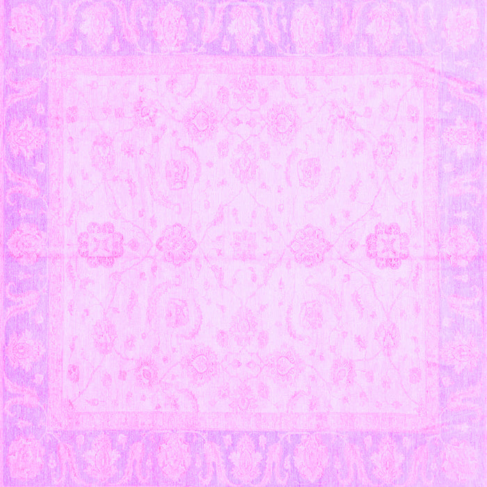 Square Oriental Purple Traditional Rug, abs3780pur