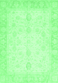 Oriental Emerald Green Traditional Rug, abs3780emgrn