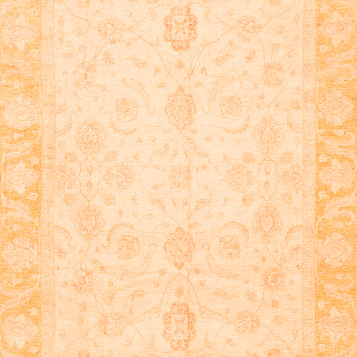 Machine Washable Oriental Orange Traditional Area Rugs, wshabs3780org