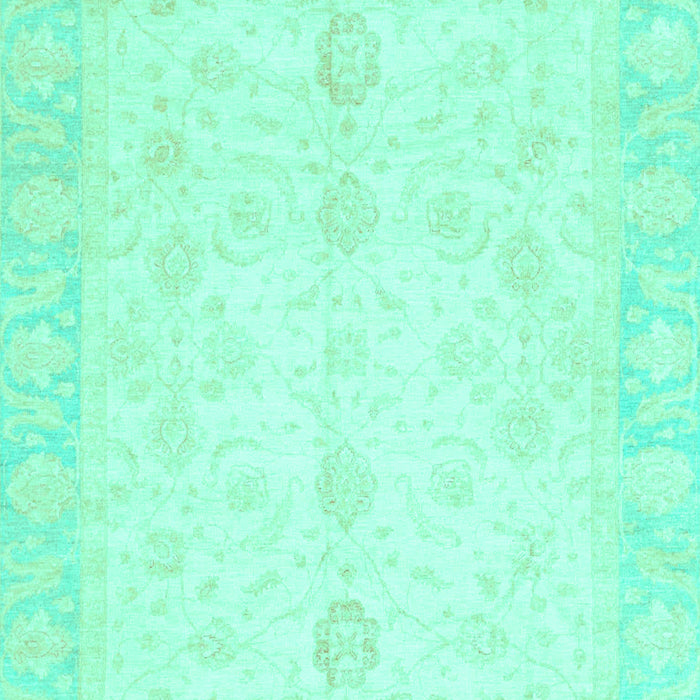 Machine Washable Oriental Turquoise Traditional Area Rugs, wshabs3780turq