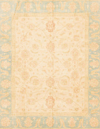 Machine Washable Abstract Khaki Gold Rug, wshabs3780