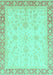 Abstract Turquoise Modern Rug, abs3781turq