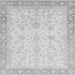 Square Abstract Gray Modern Rug, abs3781gry