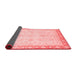 Abstract Red Modern Area Rugs