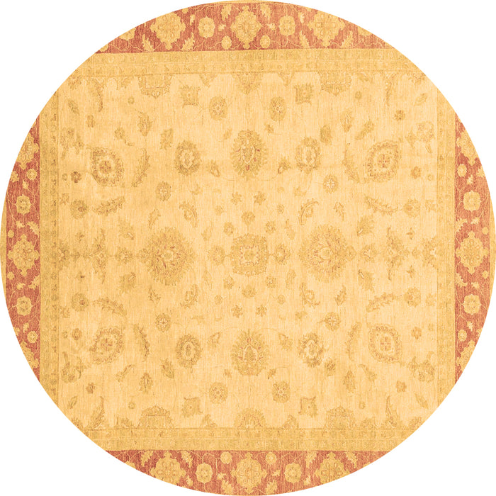 Round Machine Washable Abstract Brown Modern Rug, wshabs3781brn