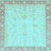 Square Machine Washable Abstract Light Blue Modern Rug, wshabs3781lblu