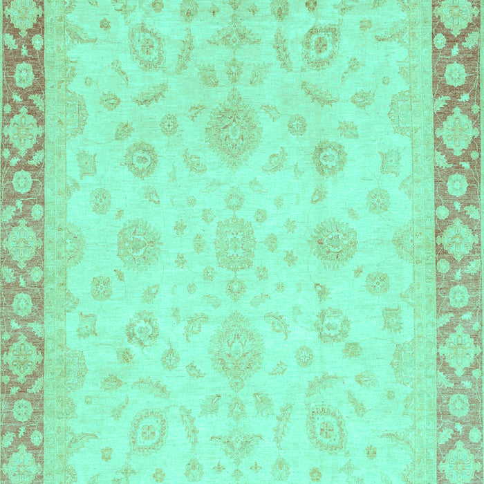 Machine Washable Abstract Turquoise Modern Area Rugs, wshabs3781turq