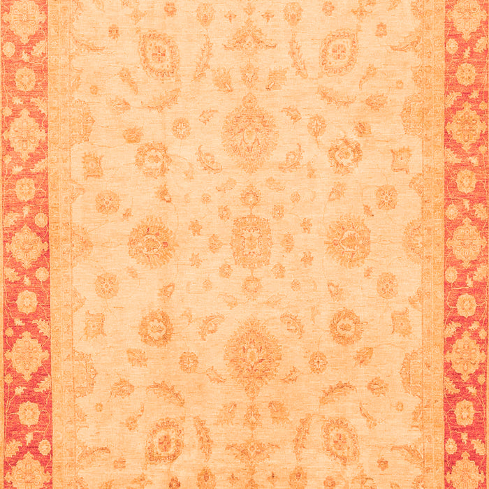 Machine Washable Abstract Orange Modern Area Rugs, wshabs3781org