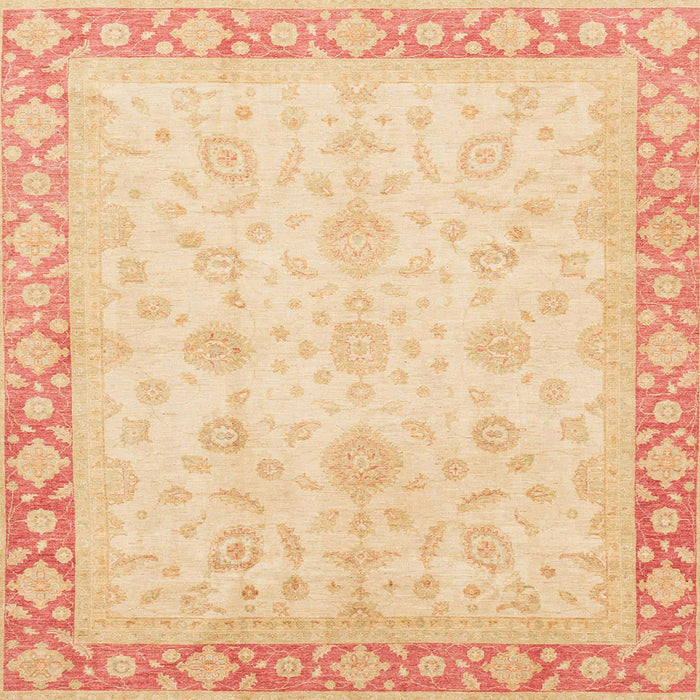 Square Machine Washable Abstract Brown Gold Rug, wshabs3781