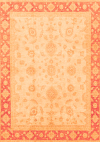 Abstract Orange Modern Rug, abs3781org