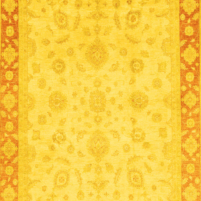 Machine Washable Abstract Yellow Modern Rug, wshabs3781yw