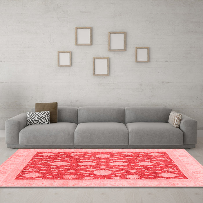 Traditional Red Washable Rugs
