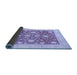 Sideview of Oriental Blue Traditional Rug, abs3782blu