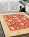 Abstract Orange Red Oriental Rug in Family Room, abs3782