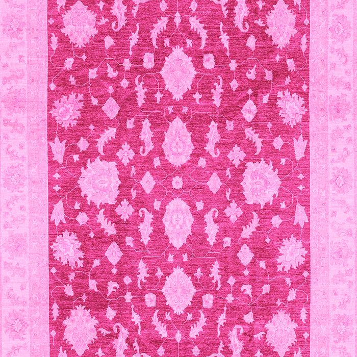 Machine Washable Oriental Pink Traditional Rug, wshabs3782pnk