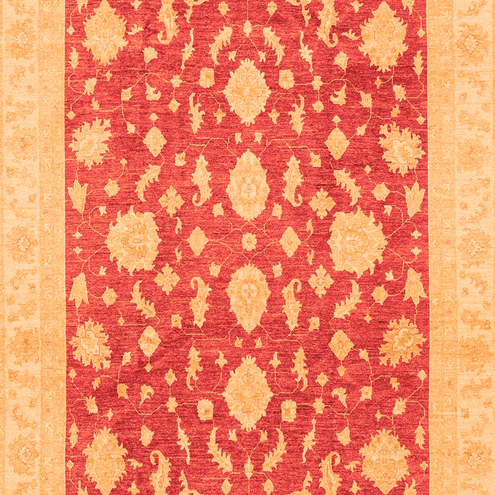 Machine Washable Oriental Orange Traditional Area Rugs, wshabs3782org