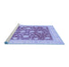 Sideview of Machine Washable Oriental Blue Traditional Rug, wshabs3782blu