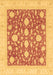 Machine Washable Oriental Brown Traditional Rug, wshabs3782brn