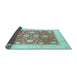 Sideview of Oriental Light Blue Traditional Rug, abs3782lblu