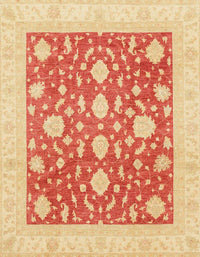 Machine Washable Abstract Orange Red Rug, wshabs3782