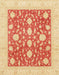 Machine Washable Abstract Orange Red Rug, wshabs3782