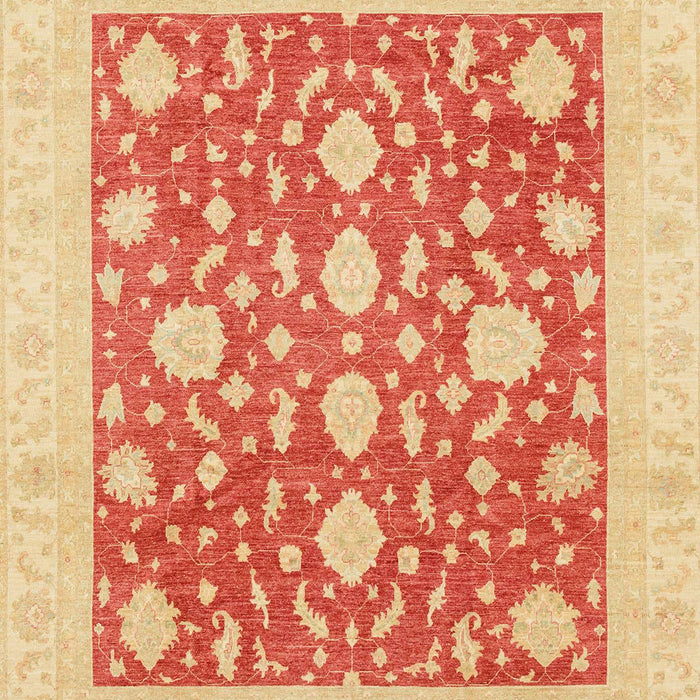 Machine Washable Abstract Orange Red Rug, wshabs3782