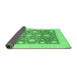 Sideview of Oriental Emerald Green Traditional Rug, abs3782emgrn